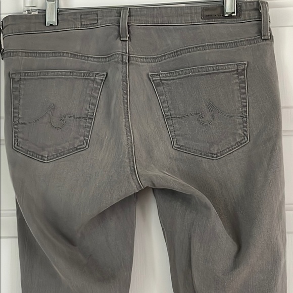 Ag Adriano Goldschmied Light Gray Skinny Jeans - Picture 5 of 10
